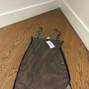 12th Tribe Black Dress with Iridescent Details